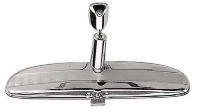 Chrome Rear View Mirror w/Day and Night Switch Universal Fit for Ford, Chevy, Mopar thumbnail 2