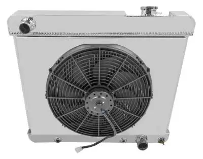 Champion Three Row Aluminum Radiator Combo 1961 - 1966 GM Chevy Truck CC284Combo