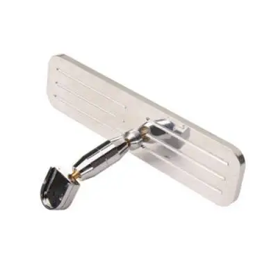 POLISHED ALUMINUM REAR VIEW MIRROR - BALL MILLED