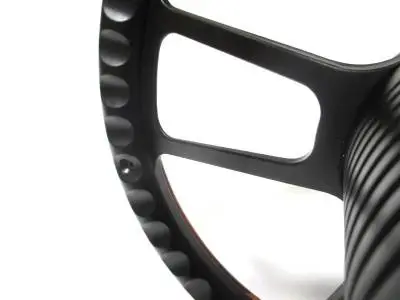 14" Black Billet Muscle w/ Red Half-Wrap Volkswagen Full Boss Kit thumbnail 3