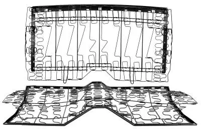 1967 - 69 Camaro Convertible Replacement Rear Seat Frame Assembly