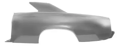 Full Quarter Panel for 1966 -67 Chevelle Coupe, Right or Left Hand thumbnail 2
