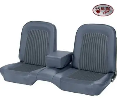 Standard Upholstery for 1968 Mustang Coupe, Convertible, 2+2 w/Bench Seat (Front Only) thumbnail 2