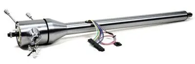 Ididit Universal Shorty 16" Tilt Floor Shift Steering Column with id.CLASSIC Ignition - Paintable Steel