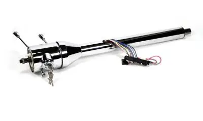 Ididit Universal Shorty 16" Tilt Floor Shift Steering Column with id.CLASSIC Ignition - Chrome thumbnail 2
