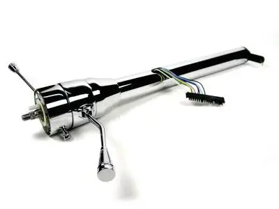 Ididit  Universal 33" Straight Column Shift Steering Column - Chrome