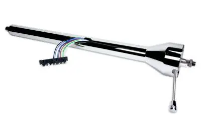 Ididit Universal 28" Straight Floor Shift Steering Column - Chrome