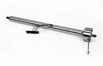 Ididit 32" Straight Classic Floor Shift Steering Column - Paintable Steel