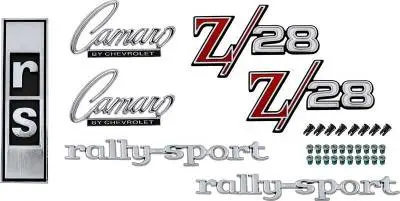 *R1078 - 1968 Camaro Z28 with RS Option Emblem Kit