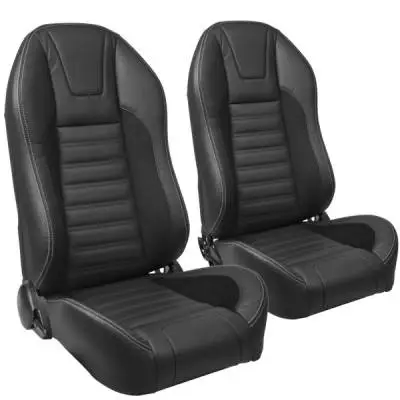 TMI Pro Series Sport R High Back Bucket Seats for Barracuda