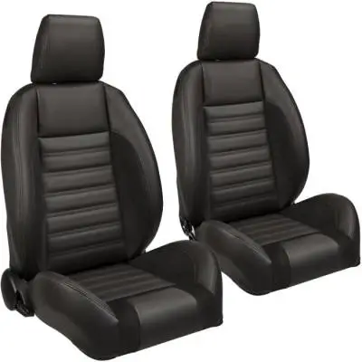 TMI Pro Series Sport R Low Back w/Headrests Bucket Seats - Universal