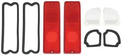 1969 - 72 Chevrolet Fleetside Pickup, Blazer, Jimmy Tail Light Bezel & Lens Kit thumbnail 2