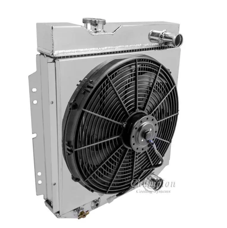 Four Row Aluminum Radiator Full Combo for 60-66 Ford Ranchero, Falcon, Mustang. Econoline, Comet & Model T FSMC259 thumbnail 2