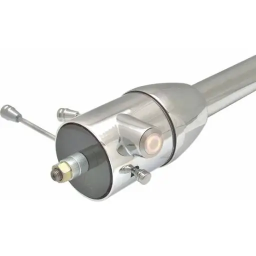 32" White Push Button Start Chrome Steering Column Floor Shift from Helix