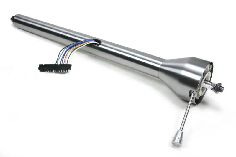 Ididit Universal 28" Straight Floor Shift Steering Column - Paintable Steel.