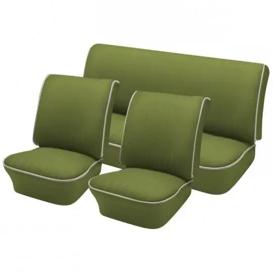 1954-55 VW Volkswagen Bug Beetle Convertible OEM Classic Style Seat Upholstery, Front and Rear thumbnail 5