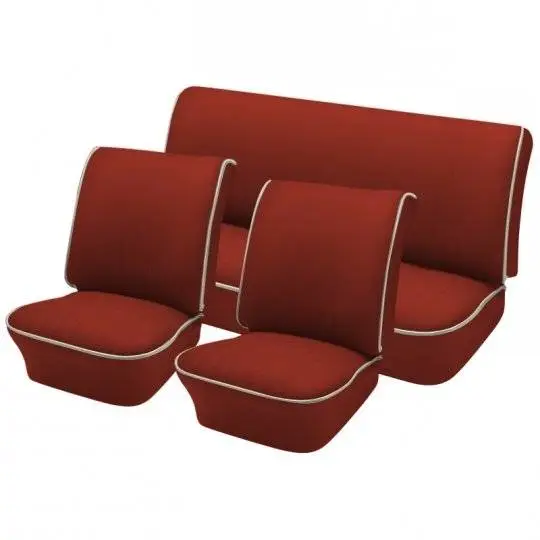 1954-55 VW Volkswagen Bug Beetle Convertible OEM Classic Style Seat Upholstery, Front and Rear thumbnail 3