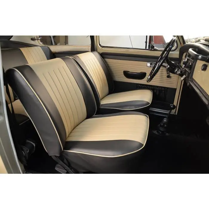 1965-67 VW Volkswagen Bug Beetle Convertible Original Style w/Insert Seat Upholstery, Front and Rear - Any Color Combo thumbnail 2