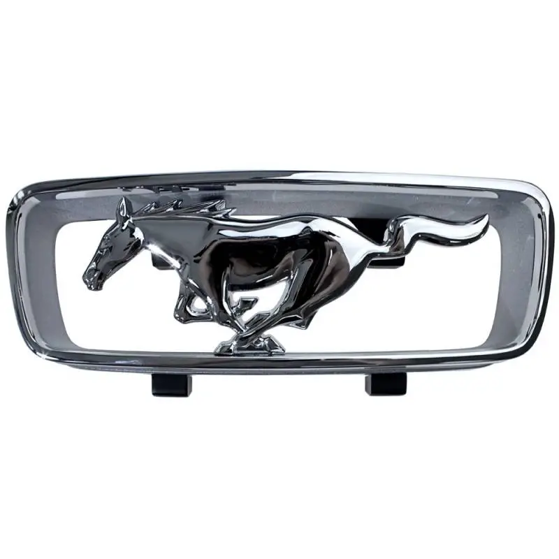1966 Mustang Standard Running Pony Grille Corral - Chrome
